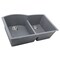 Nantucket Sinks 60/40 Double Bowl Undermount Granite Composite Titanium PR6040-TI-UM - alternate 5